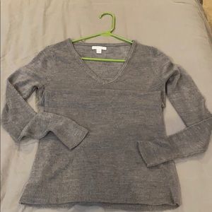 Grey V-neck Sweater